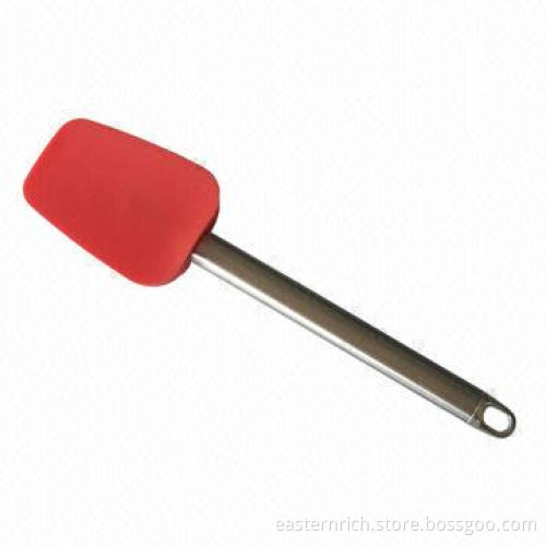 Silicone spatula, L, 18/8SS hollow handle